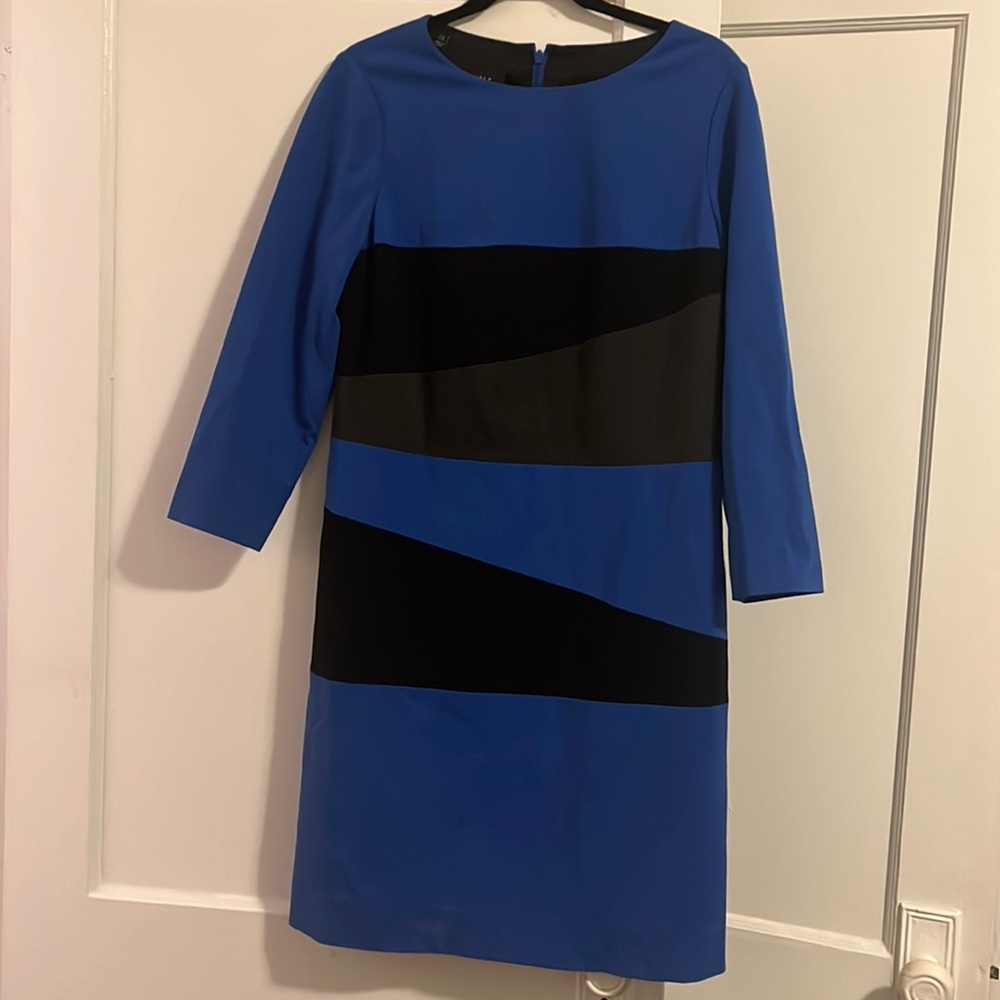 Blue Color Blocking Carlisle Dress Size 8